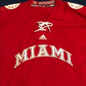 Miami of Ohio Hockey Jersey Adidas (L)